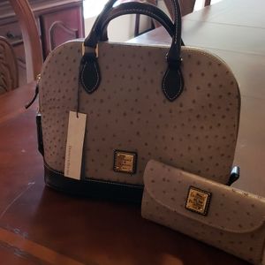 Dooney and Bourke purse and wallet together.
